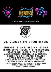 Flyer für das Kneipenquiz als Beispiel für mein Portfolio