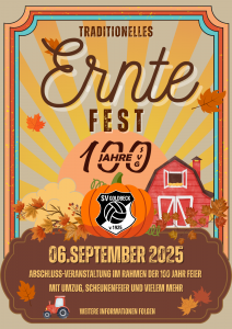 Flyer für das Erntefest in Goldbeck als Beispiel für mein Portfolio