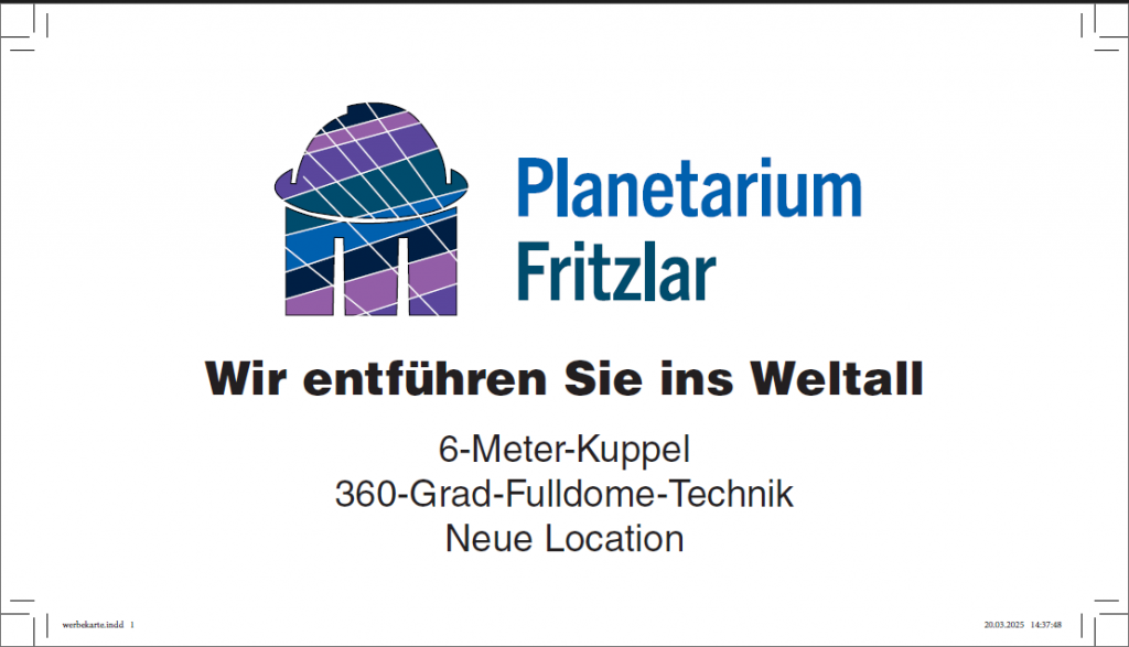 Vorderseite einer Werbekarte im Rahmen der Zwischenprüfung